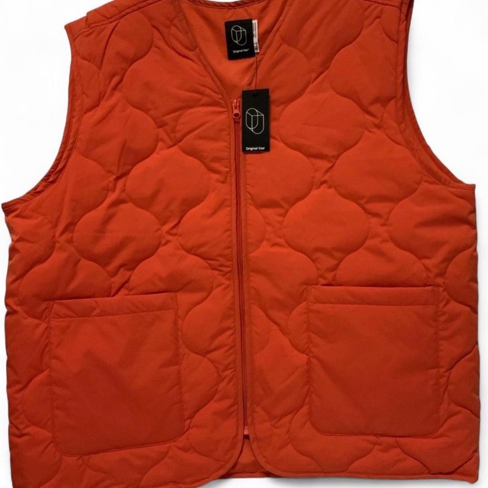 🥥 Original Use Men's Vest Safety  Hunter Full Zip orange Size XL🆕
